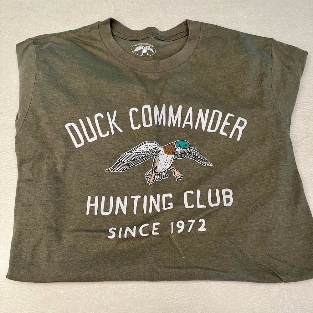 Duck Commander Olive Green Short Sleeve Tee SMALL